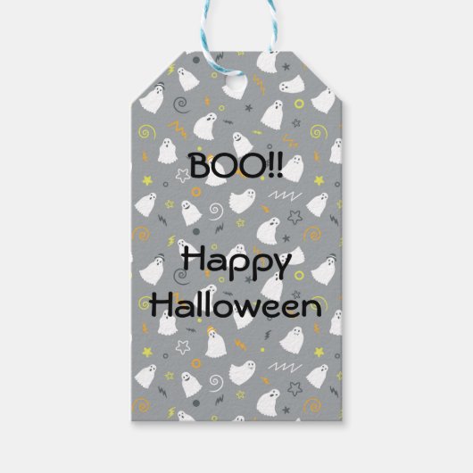 Étiquettes-cadeau Boo ! Happy Halloween tag (Devant)