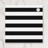 Étiquettes Cadeau Boo noir et blanc heureux Halloween (Dos)