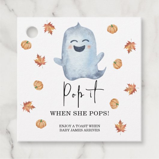 Étiquettes Cadeau Boo - Pop it When it pops (Devant)