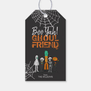 Étiquettes-cadeau Boo Yah Ghoul Ami Halloween Monsters ID684
