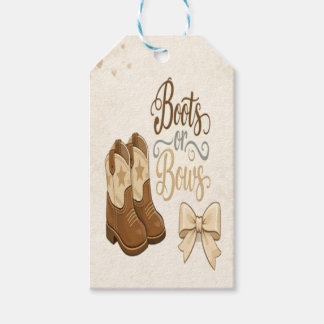 Étiquettes-cadeau Boots and Bows Gift Tags