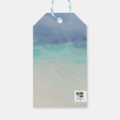 Étiquettes-cadeau Bordure d'océan peint (Dos)