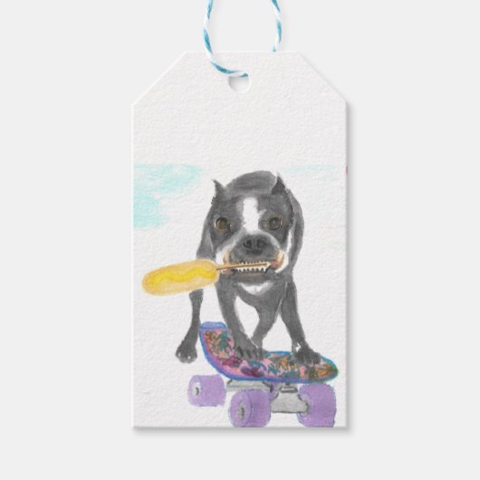 Étiquettes-cadeau Boston Terrier (Devant)