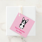 Étiquettes Cadeau Boston Terrier Chien Saint-Valentin (En situation)