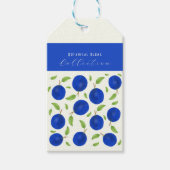 Étiquettes-cadeau Botanical Plums Collection Ivory (Devant)