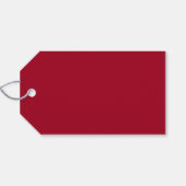 Étiquettes-cadeau Botanique blanche Merci de canneberge (Dos (Horizontal))