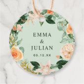 Étiquettes Cadeau Botanique Boho Sage Verdure Aquarelle Merci (Dos)