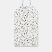 Étiquettes-cadeau Botanique de Noël moderne (Dos)