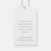 Étiquettes-cadeau Botaniques tropicales Aquarelle Mariage Favoriser (Dos)