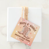 Étiquettes Cadeau Bottes N' Bubbly Bottes de cowboy Pretty Enterreme (En situation)