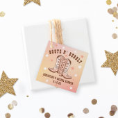 Étiquettes Cadeau Bottes N'Bubbly Cowboy Bottes jolie Fête des marié