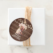 Étiquettes Cadeau Bottes Rustique Cowgirl REMERCIEMENTS ENTERREMENT  (En situation)