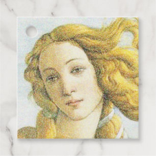 Étiquettes Cadeau Botticelli Vénus face aux cheveux blonds