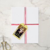 Étiquettes-cadeau Bougereau Jésus et Marie bénédictions de Noël (Avec de la ficelle)