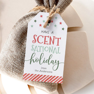 Étiquettes-cadeau Bougie de Noël Scent Sational pour les Fêtes