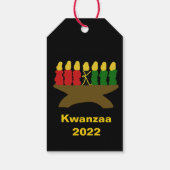 Étiquettes-cadeau Bougies Kwanzaa Kinara (Dos)