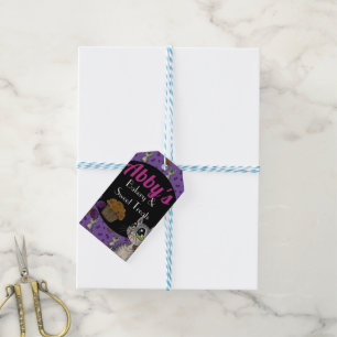 Étiquettes-cadeau Boulangerie Blueberry Muffin Boucle Chat Boulanger