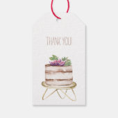 Étiquettes-cadeau Boulangerie Boho Boutique, Cupcakes & Pâtisseries (Dos)