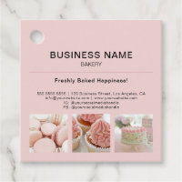 Boulangerie Minuscule rose personnalisé photo étiq