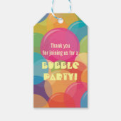 Étiquettes-cadeau Boule colorée fête d'anniversaire (Devant)