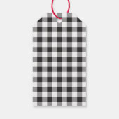 Étiquettes-cadeau Boule de Noël Moderne Rustique (Dos)
