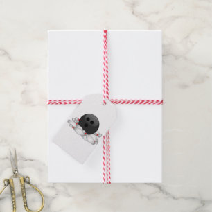 Étiquettes-cadeau Boule de quille et quilles