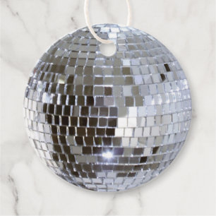 Étiquettes Cadeau Boule Disco En Miroir 1