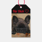 Étiquettes-cadeau Bouledogue français au bord de la mer French Bulld (Dos)