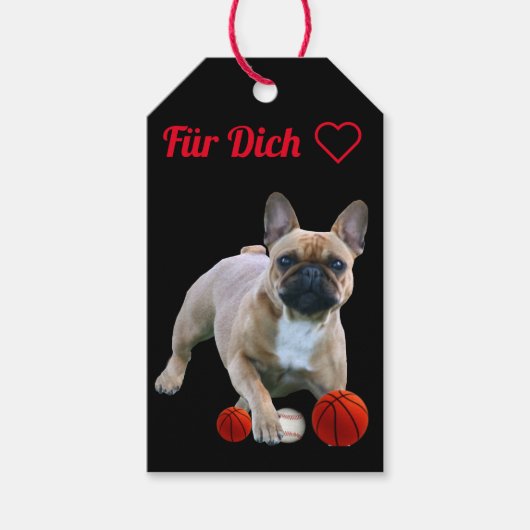 Étiquettes-cadeau Bouledogue français saut Bulldogue Français (Devant)