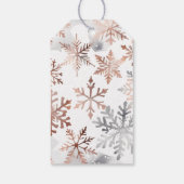 Étiquettes-cadeau Boules d'aquarelle métallique de Noël (Dos)