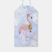 Étiquettes-cadeau Boules De Noël Et Flamant rose (Dos)