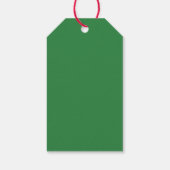 Étiquettes-cadeau Boules de Noël vertes (Dos)