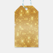Étiquettes-cadeau Boules D'Or Et De Noël (Dos)