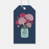 Étiquettes-cadeau Bouquet de fleurs cérébrales (Devant)