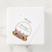 Étiquettes Cadeau Bouquet de fleurs sauvages rustique Mariage cadeau (En situation)