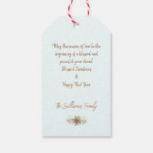 Étiquettes-cadeau Bouquet de Noël avec canneberge (Dos)