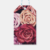 Étiquettes-cadeau Bouquet de roses roses (Devant)