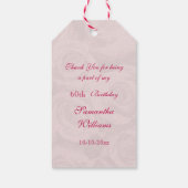 Étiquettes-cadeau Bouquet De Roses Roses Roses 60e Anniversaire (Dos)