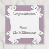 Étiquettes Cadeau Bouquet du Colorful (Dos)