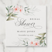 Étiquettes Cadeau Bouquet Floral de Verdure Teintée de Rustique pour (Devant)