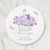 Étiquettes Cadeau Bouquet floral hydrangée (Devant)