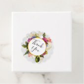 Étiquettes Cadeau Bouquet floral rose et blanc moderne (En situation)