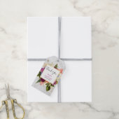 Étiquettes-cadeau Bouquet moderne rose et blanc Mariage (Avec de la ficelle)