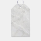 Étiquettes-cadeau Bouquet moderne rose et blanc Mariage (Dos)