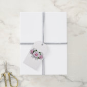 Étiquettes-cadeau Bouquet rose (Avec de la ficelle)