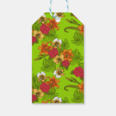 Étiquettes-cadeau Bouquet tropical (Dos)