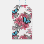 Étiquettes-cadeau Bouquet tropical (Dos)