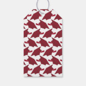 Étiquettes-cadeau Bourgogne et Grâces blanches (Dos)