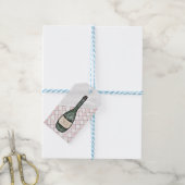 Étiquettes-cadeau Bouteille à vin (Avec de laficelle)