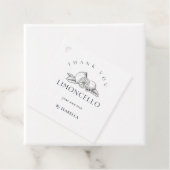 Étiquettes Cadeau Bouteille de liqueur au citron Limoncello maison t (En situation)